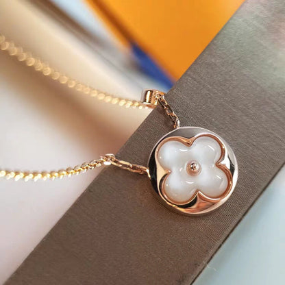 [Lumi Jewelry]SUN MOP GOLD 1 DIAMOND NECKLACE
