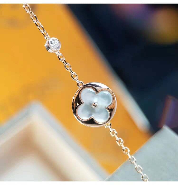 [Lumi Jewelry]SUN MOP GOLD 1 DIAMOND NECKLACE