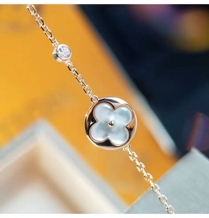 [Lumi Jewelry]SUN MOP GOLD 1 DIAMOND NECKLACE