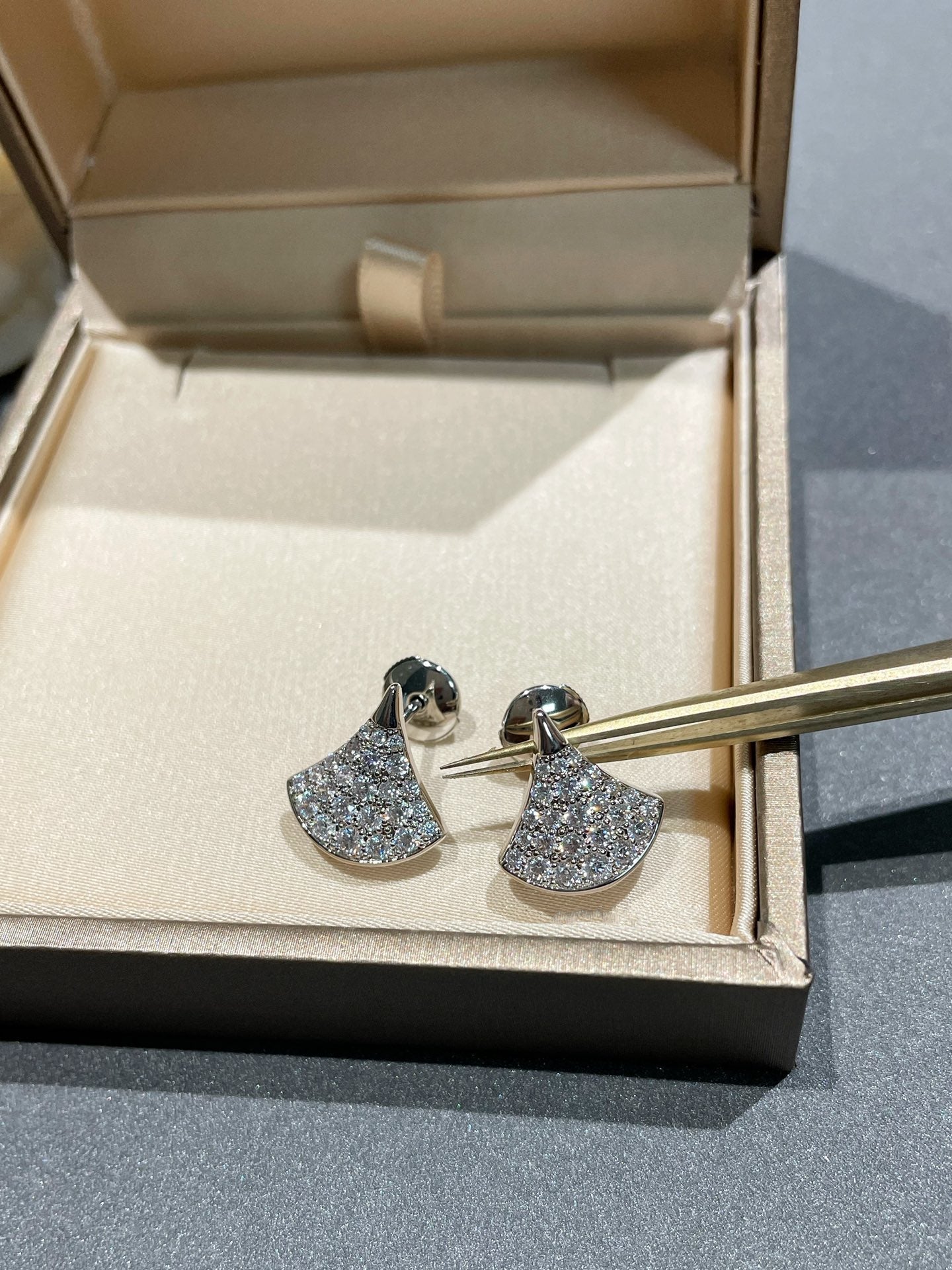 [Lumi Jewelry]DREAM STUD EARRINGS DIAMOND