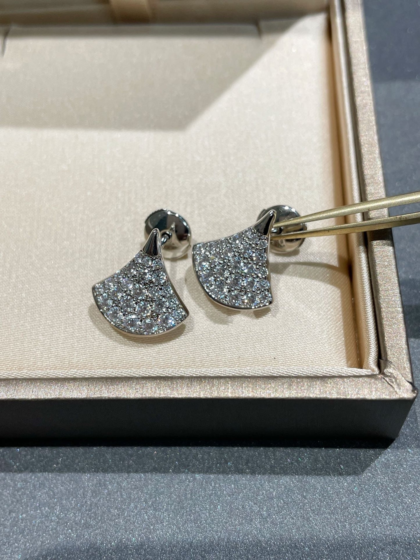 [Lumi Jewelry]DREAM STUD EARRINGS DIAMOND