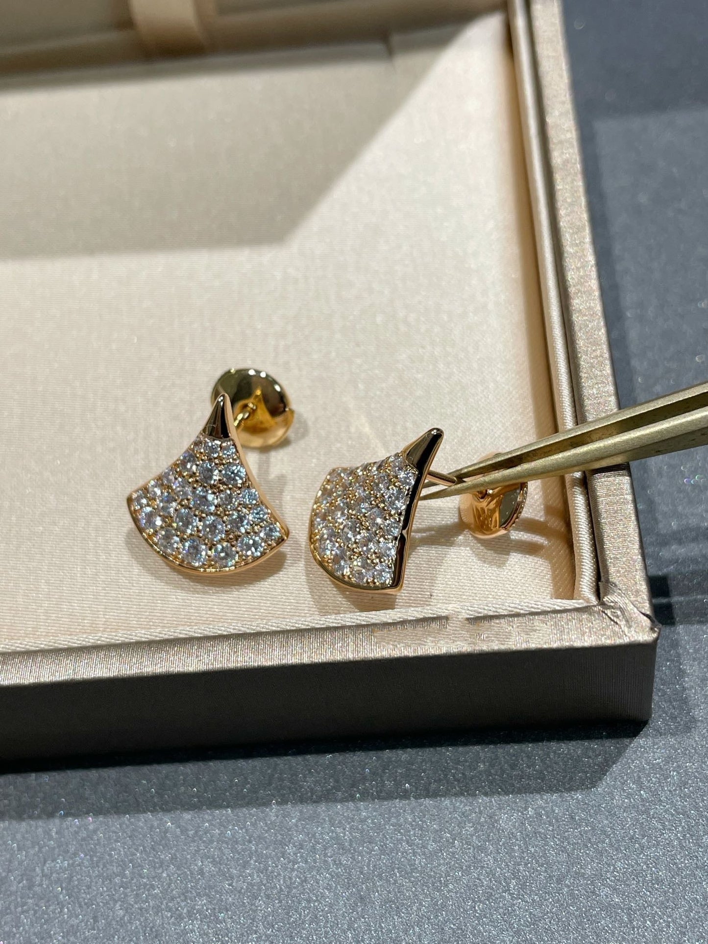 [Lumi Jewelry]DREAM STUD EARRINGS DIAMOND