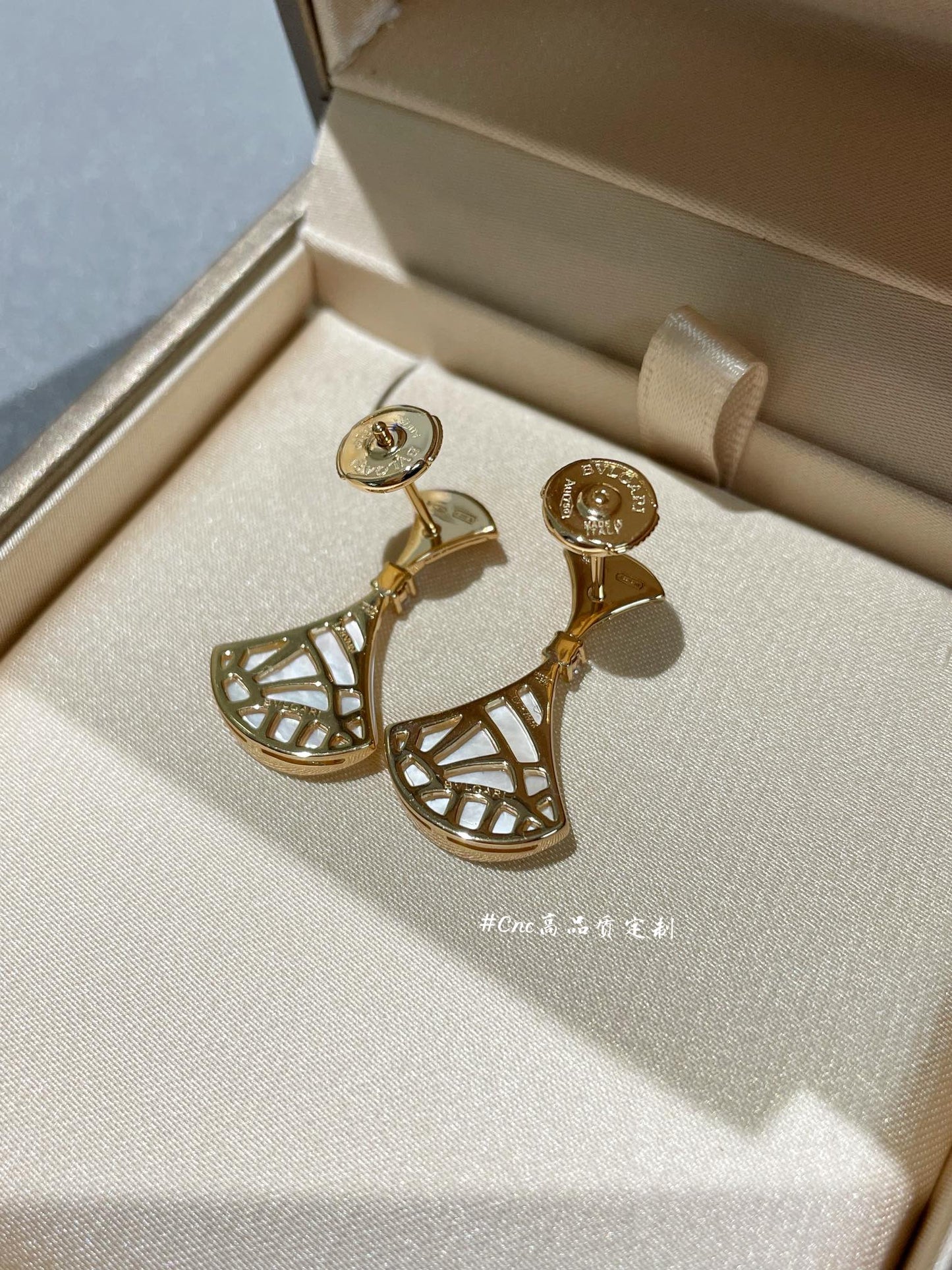 [Lumi Jewelry]DREAM MOP 1 DIAMOND EARRINGS