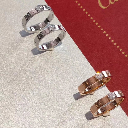 [Lumi Jewelry]LOVE RING 3.6MM 1 BIG DIAMOND