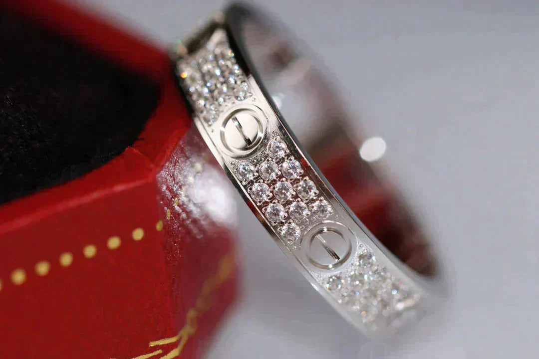 [Lumi Jewelry]LOVE RING 3.6MM DIAMOND PAVED