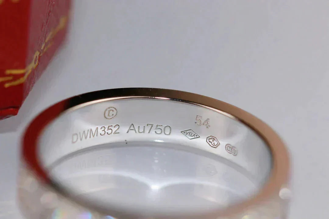[Lumi Jewelry]LOVE RING 3.6MM DIAMOND PAVED