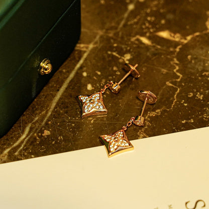 [Lumi Jewelry]STAR DIAMONDS EARRINGS GOLD
