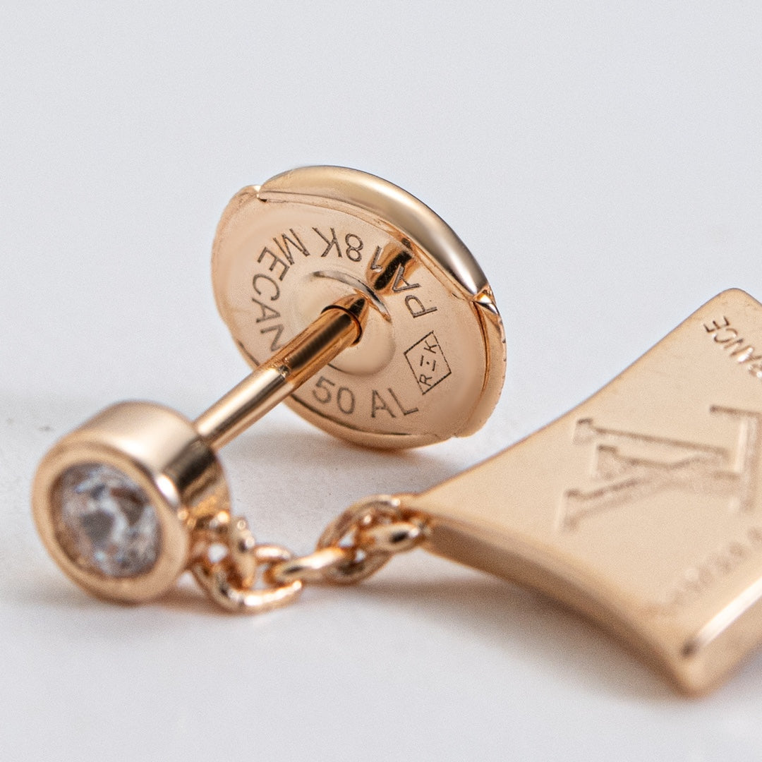 [Lumi Jewelry]STAR DIAMONDS EARRINGS GOLD