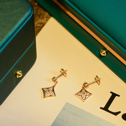 [Lumi Jewelry]STAR DIAMONDS EARRINGS GOLD