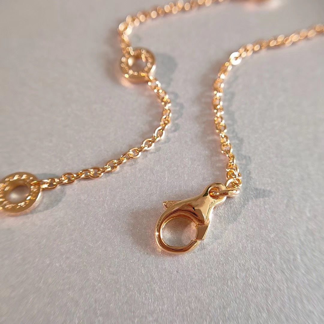 [Lumi Jewelry]ZERO 1 NECKLACE PINK GOLD