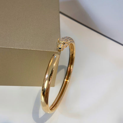 [Lumi Jewelry]PANTHERE GOLD DIAMOND OPEN BRACELET