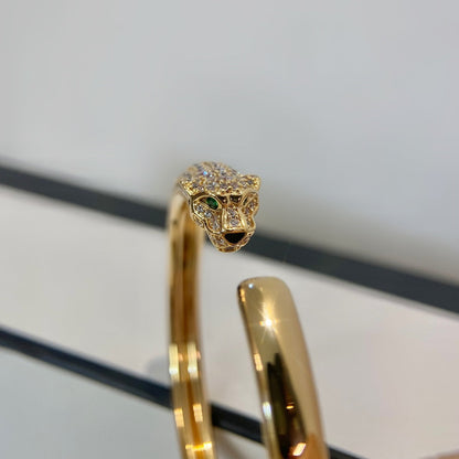 [Lumi Jewelry]PANTHERE GOLD DIAMOND OPEN BRACELET
