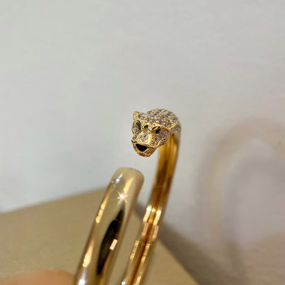 [Lumi Jewelry]PANTHERE GOLD DIAMOND OPEN BRACELET