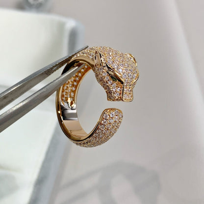 [Lumi Jewelry]PANTHERE PINK GOLD DIAMOND RING