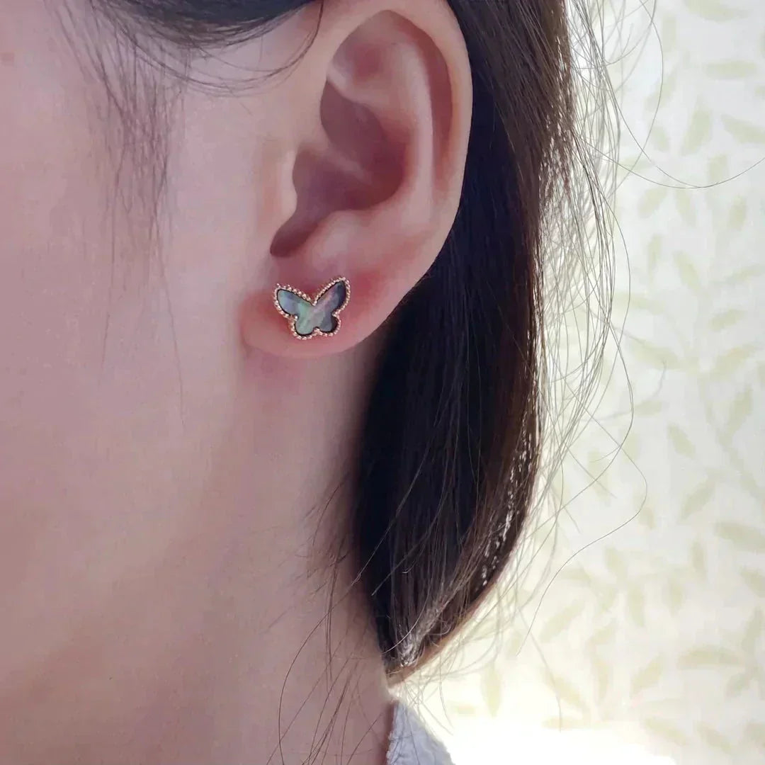 [Lumi Jewelry]BUTTERFLY DARK MOP  EARRINGS