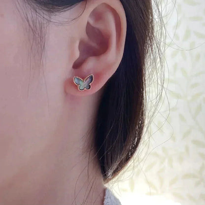 [Lumi Jewelry]BUTTERFLY DARK MOP  EARRINGS