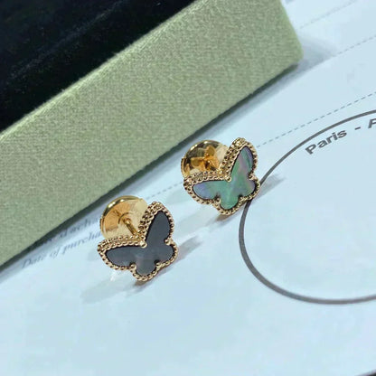 [Lumi Jewelry]BUTTERFLY DARK MOP  EARRINGS