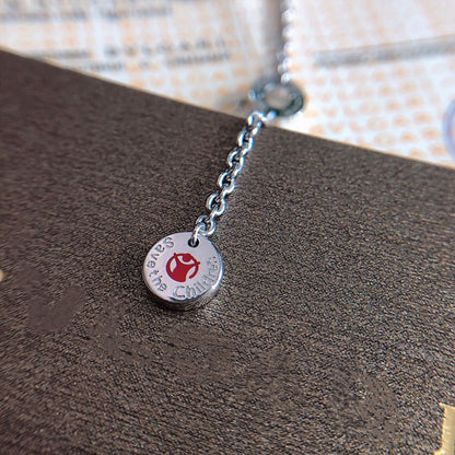 [Lumi Jewelry]ZERO 1 BLACK CERAMIC SILVER NECKLACE