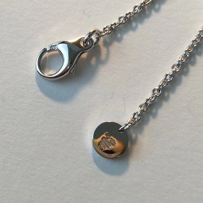 [Lumi Jewelry]ZERO 1 BLACK CERAMIC SILVER NECKLACE