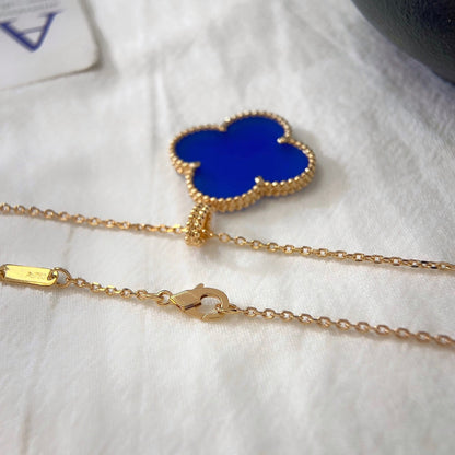 [Lumi Jewelry]CLOVER 25MM NECKLACE TURQUOISE ROSE GOLD