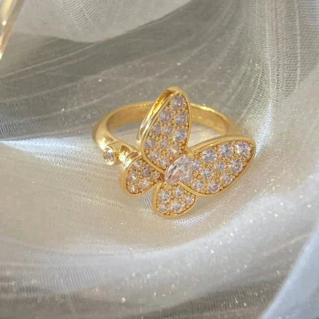 [Lumi Jewelry]BUTTERFLY DIAMOND RING