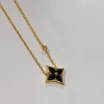 [Lumi Jewelry]STAR BLACK MOP NECKLACE