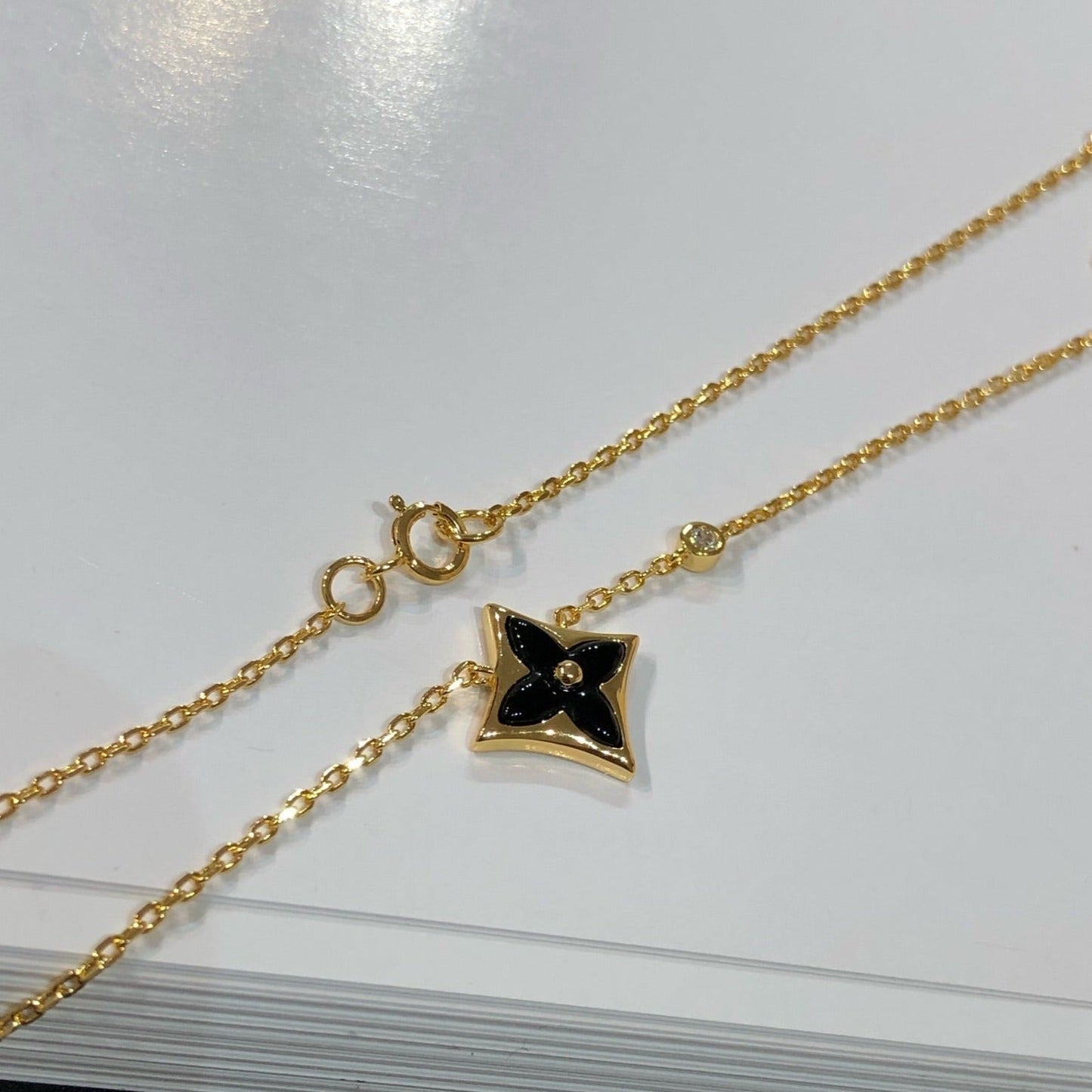 [Lumi Jewelry]STAR BLACK MOP NECKLACE