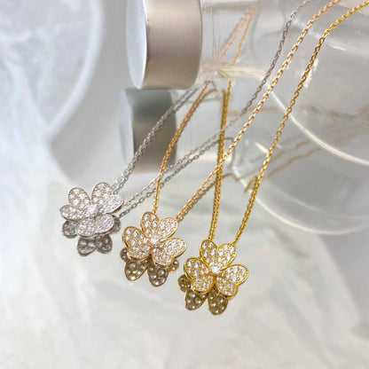 [Lumi Jewelry]FLOWER DIAMOND NECKLACE