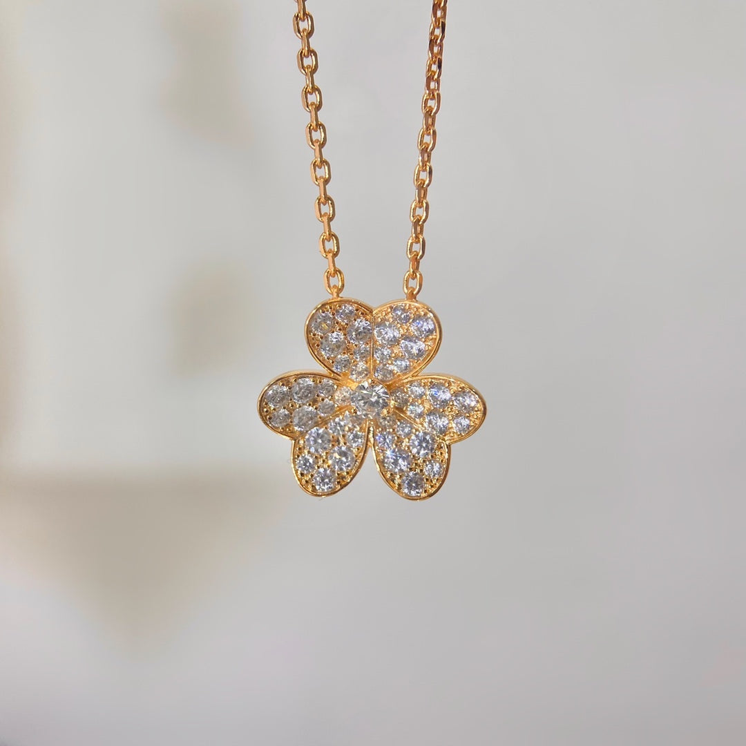 [Lumi Jewelry]FLOWER DIAMOND NECKLACE