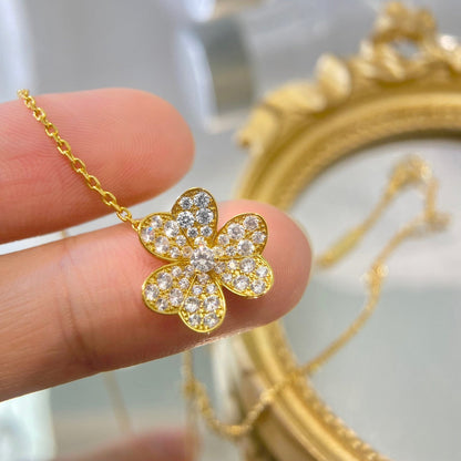 [Lumi Jewelry]FLOWER DIAMOND NECKLACE