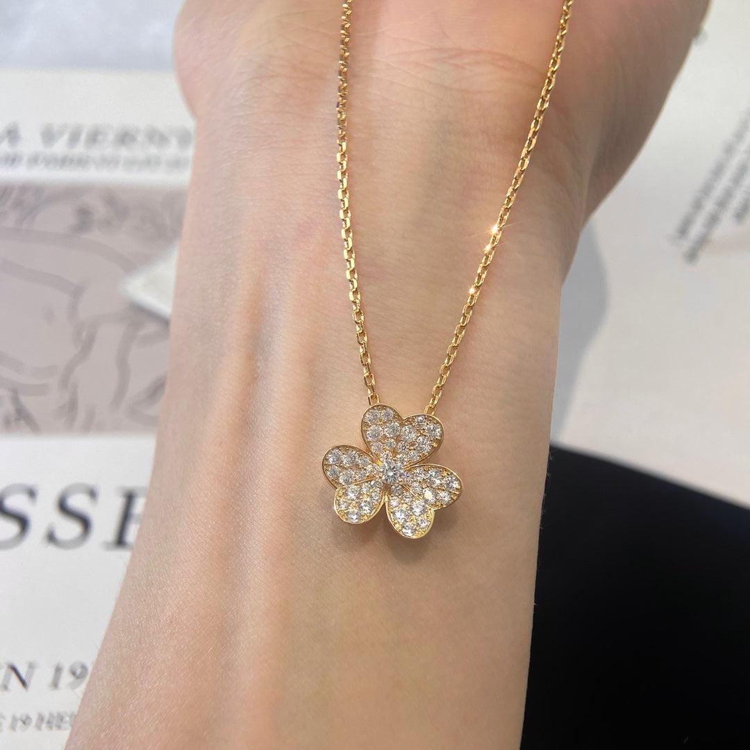 [Lumi Jewelry]FLOWER DIAMOND NECKLACE