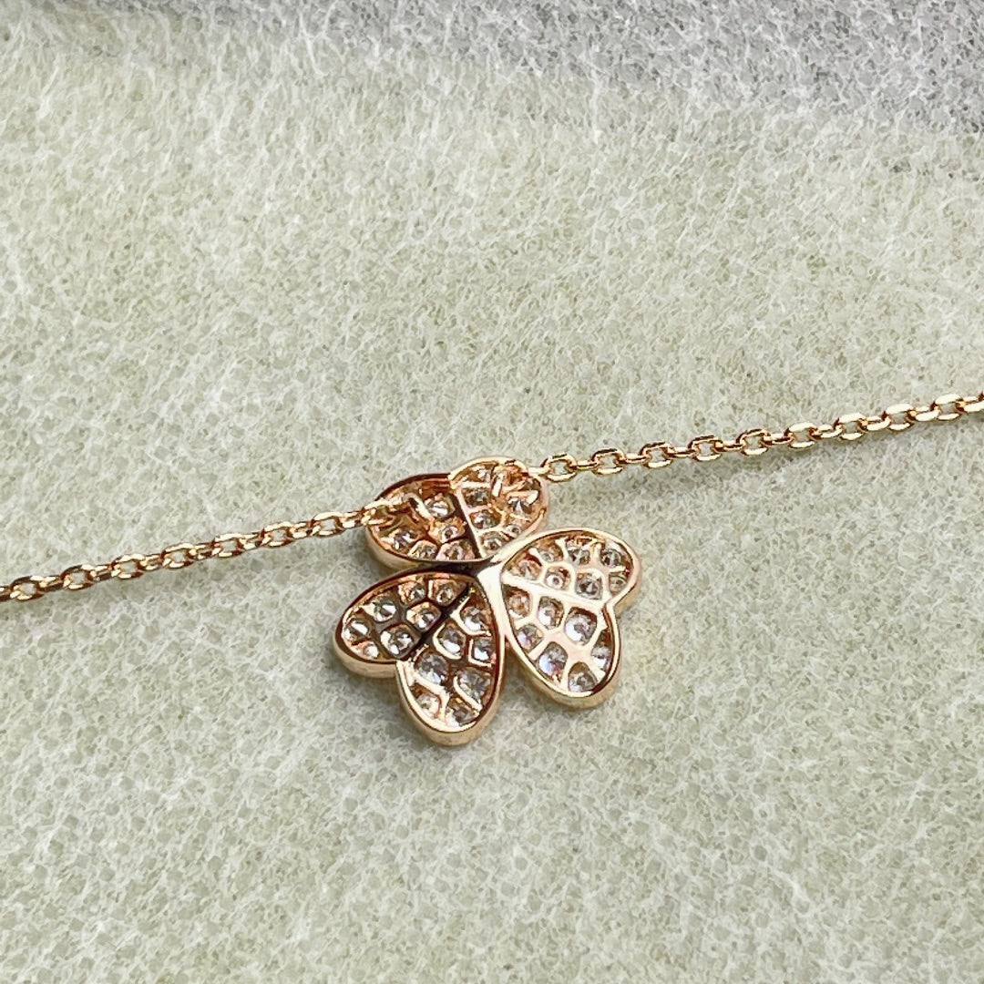 [Lumi Jewelry]FLOWER DIAMOND NECKLACE