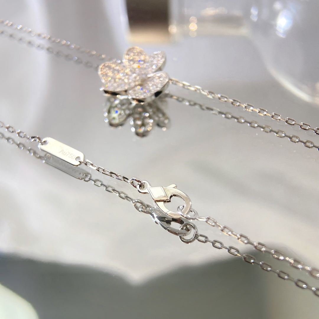[Lumi Jewelry]FLOWER DIAMOND NECKLACE