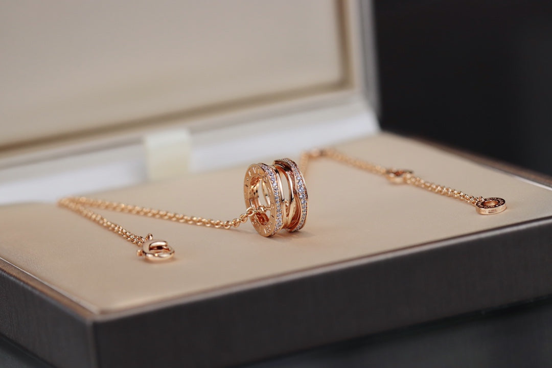 [Lumi Jewelry]ZERO 1 PINK GOLD NECKLACE
