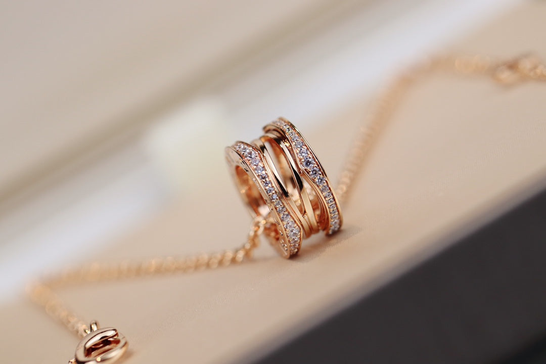 [Lumi Jewelry]ZERO 1 PINK GOLD NECKLACE