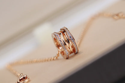 [Lumi Jewelry]ZERO 1 PINK GOLD NECKLACE