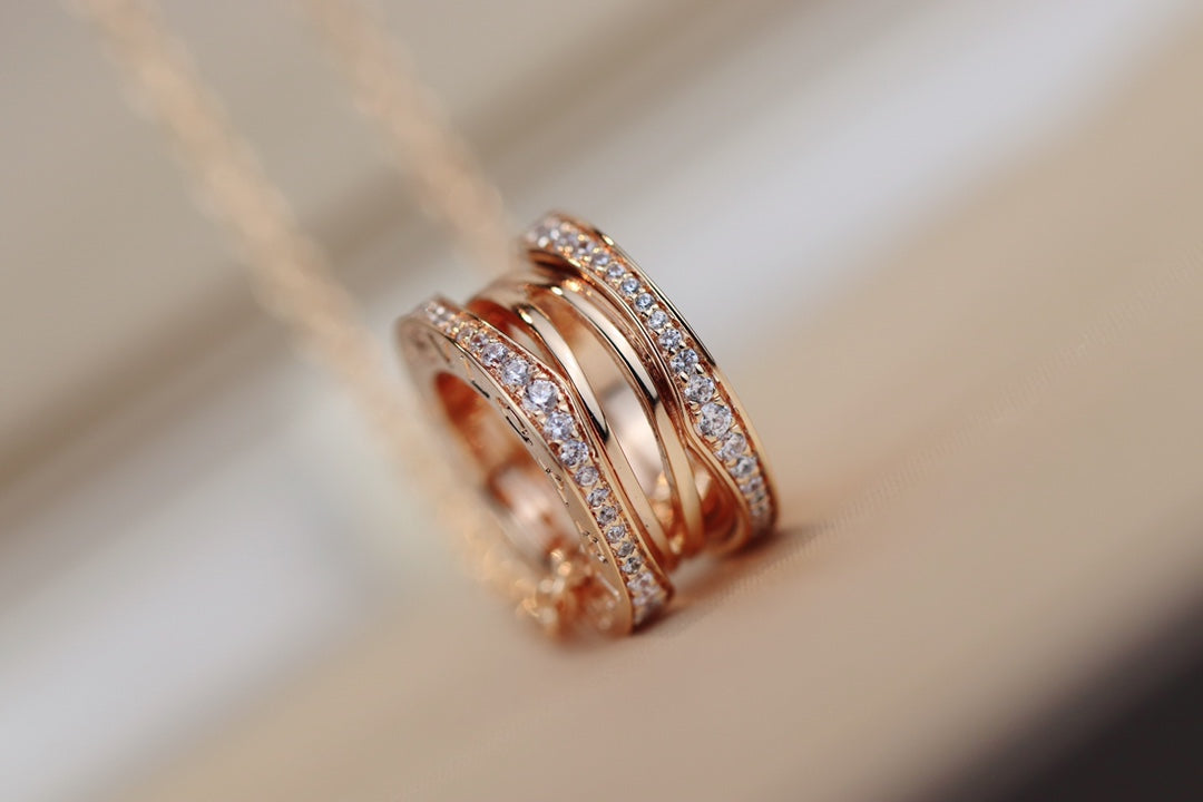 [Lumi Jewelry]ZERO 1 PINK GOLD NECKLACE