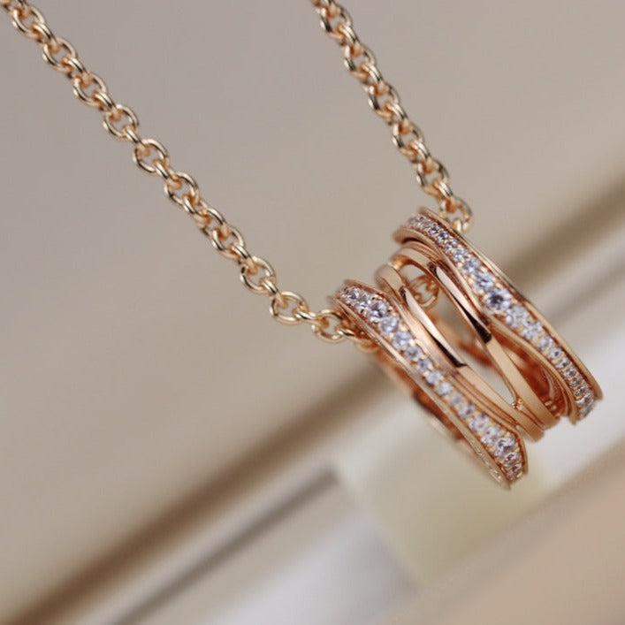 [Lumi Jewelry]ZERO 1 PINK GOLD NECKLACE