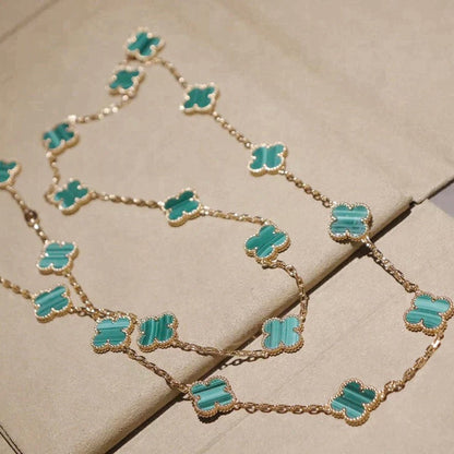 [Lumi Jewelry]CLOVER 20 MOTIFS MALACHITE GOLD