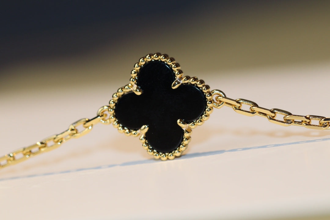 [Lumi Jewelry]CLOVER 20 MOTIFS ONYX ROSE GOLD