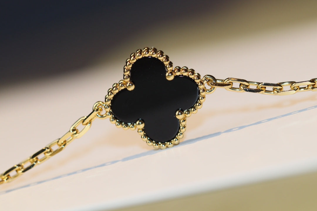 [Lumi Jewelry]CLOVER 20 MOTIFS ONYX ROSE GOLD