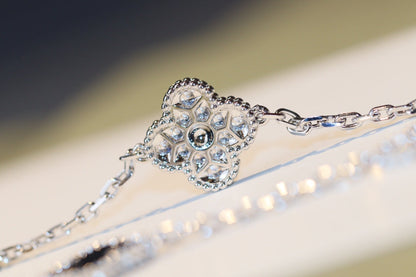[Lumi Jewelry]CLOVER 20 MOTIFS ONYX DIAMOND SILVER