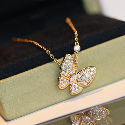 [Lumi Jewelry]BUTTERFLY DIAMOND NECKLACE