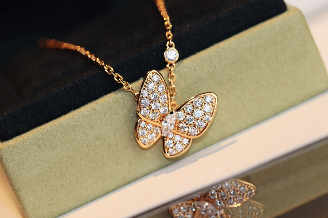 [Lumi Jewelry]BUTTERFLY DIAMOND NECKLACE
