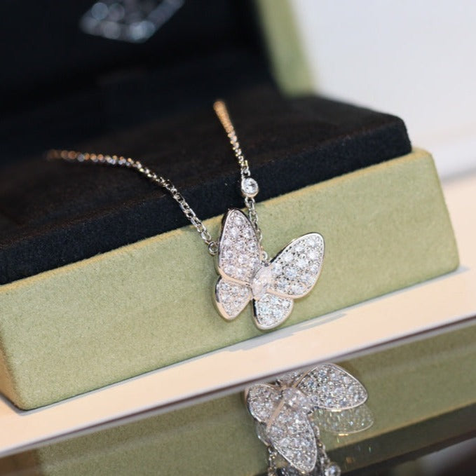 [Lumi Jewelry]BUTTERFLY DIAMOND NECKLACE