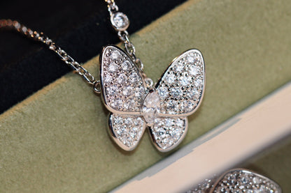 [Lumi Jewelry]BUTTERFLY DIAMOND NECKLACE