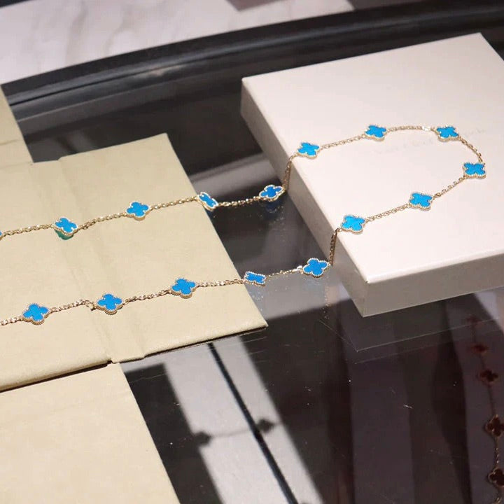 [Lumi Jewelry]CLOVER 20 MOTIFS TURQUOISE GOLD