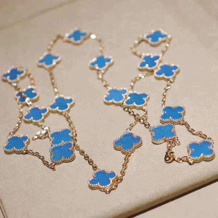 [Lumi Jewelry]CLOVER 20 MOTIFS TURQUOISE GOLD