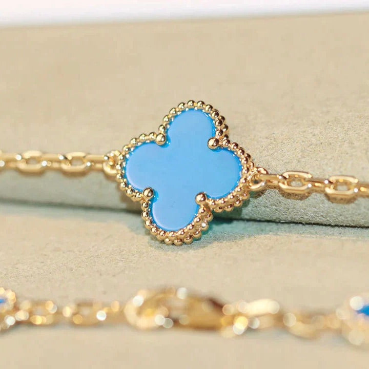 [Lumi Jewelry]CLOVER 20 MOTIFS TURQUOISE GOLD