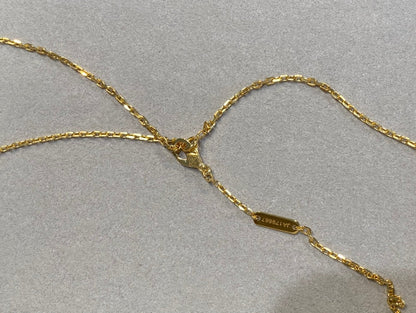 [Lumi Jewelry]CLOVER 25MM NECKLACE GOLD CARNELIAN